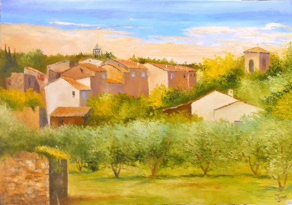 Jean Marie Ferrer artiste peintre de Provence, vente en ligne de tableaux à l'huile au couteau sur toile au couleurs de la Provence.Villecroze.