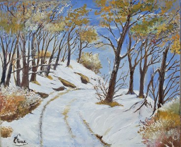 Jean Marie Ferrer artiste peintre de Provence, vente en ligne de tableaux à l'huile au couteau sur toile au couleurs de la Provence. Neige en ProvenceJean Marie Ferrer artiste peintre de Provence, vente en ligne de tableaux à l'huile au couteau s